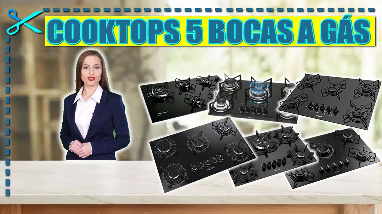 Melhores Cooktops 5 Bocas a Gás