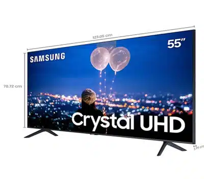 Tamanho das Smart TVs 55 Polegadas