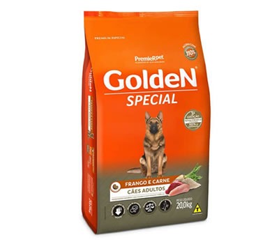 Golden Special - Sabor Frango e Carne para Cães Adultos Melhores Rações Para Cachorro