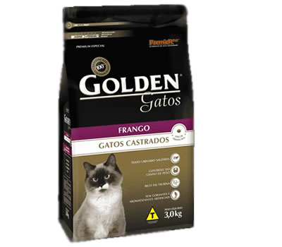 Golden Gatos Adultos Castrados Frango