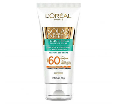 Protetor Solar Facial L’Oréal Paris com Toque Seco FPS 60 Melhores Protetores Solares
