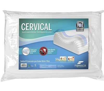 7 - Travesseiro Cervical Fibrasca FIBRASCA