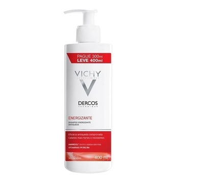5 - Shampoo Antiqueda com Aminexil Dercos Energizante VICHY