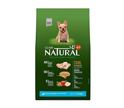 1 - Ração Super Premium Cães Filhotes GUABI NATURAL