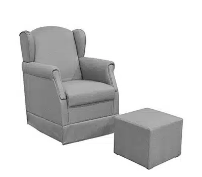 2 - Poltrona de Amamentação com Puff e Balanço Elisa LYAM DECOR