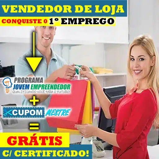 cursos Vendedor de Loja Grátis