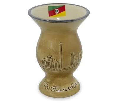 3 - Cuia de Chimarrão Rio Grande do Sul MONDOCERAM