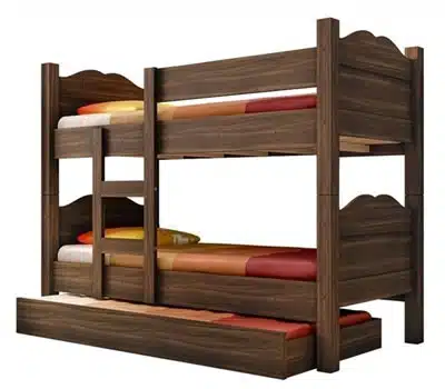 4 - Beliche Solteiro com Cama Auxiliar Madri GEVAL MÓVEIS