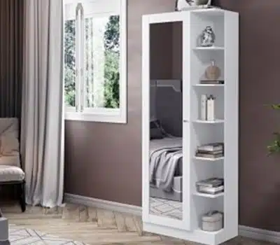 Compartimentos Extras das Sapateiras com Espelho