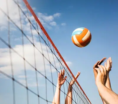 Material das Bolas de Vôlei de Praia