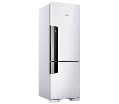 1 - Geladeira Consul Frost Free Duplex 397 Litros Evox com Freezer Embaixo