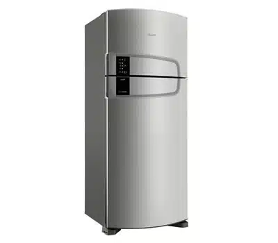 2 - Geladeira Consul Frost Free Duplex 405 Litros Cor Inox com Filtro Bem Estar