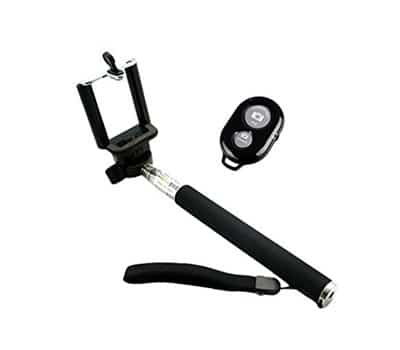 9 - Pau de Selfie Monopod com Controle Remoto Bluetooth LELONG