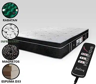 3 - Colchão Magnético Casal ALLMAG com Energia Bio Quântica