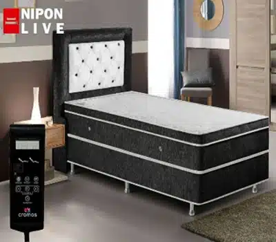 3 - Colchão Magnético Solteiro NIPON LIVE Massageador Nipon