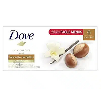 6 - Sabonete em Barra DOVE Baunilha e Manteiga de Karité 