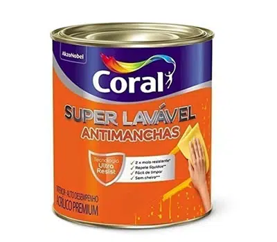2 - Tinta Acrílica Super Lavável CORAL