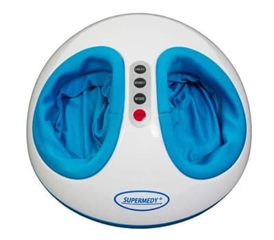 8 - Massageador para Pés Airbag Foot Azul Massager SUPERMEDY