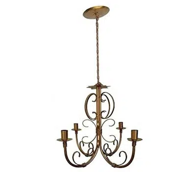 9 - Lustre para Sala Rústico LIBERTAS ROSAS ARTESANATO