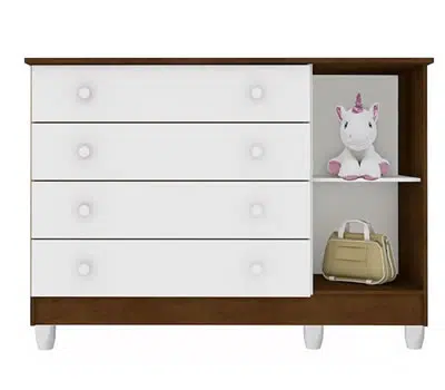 Cômodas para Bebê com Prateleiras