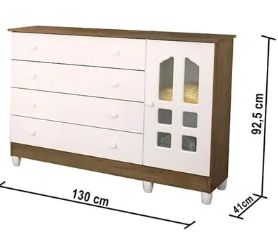Dimensões das Cômodas para Bebês