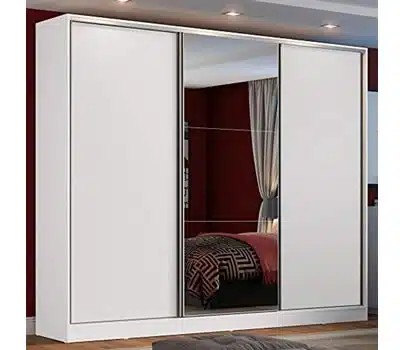 2 - Guarda-Roupa de Casal Branco Zurique MADESA