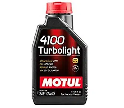 5 - Óleo 10w40 MOTUL 4100 Turbolight
