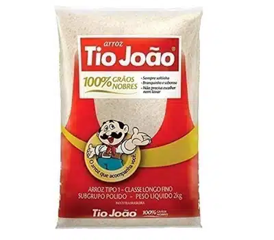 3 - Arroz Branco 100% Grãos Nobres TIO JOÃO