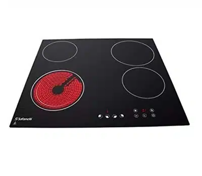 3 - Cooktop 4 Bocas Elétrico Vitrocerâmica Touch 220V SAFANELLI