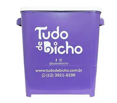 8 - Porta-Ração Lilás TUDO DE BICHO
