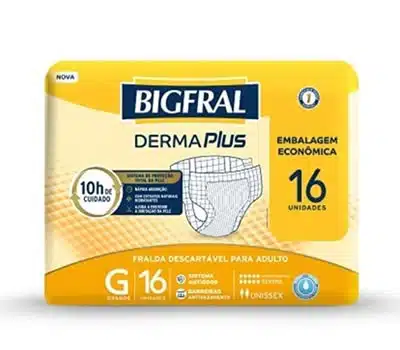 3 - Fralda Geriátrica BIGFRAL Derma Plus