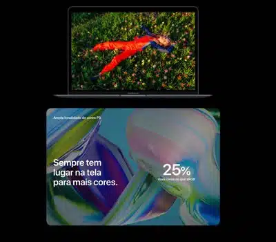 Câmera e Áudio do MacBook Air