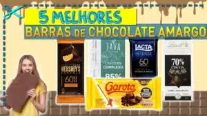 Melhores Barras de Chocolate Amargo
