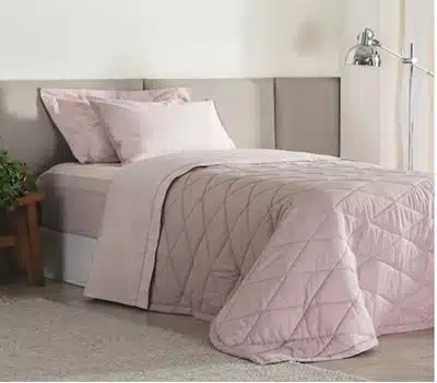 4 - Edredom de Solteiro BUDDEMEYER Basic Percalle