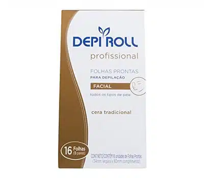 5 - Folhas Prontas para Depilação Facial Tradicional DEPI ROLL