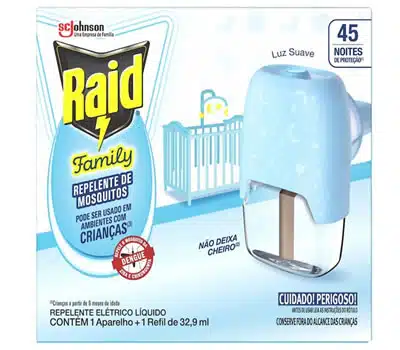 5 - Repelente Elétrico Líquido Family RAID