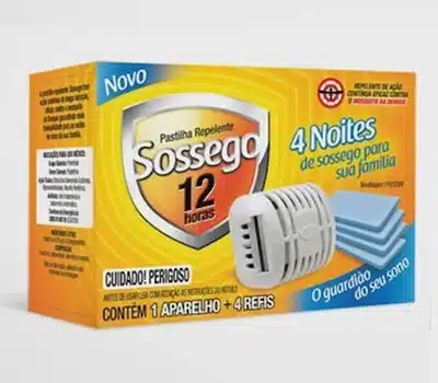 9 - Repelente Elétrico Pastilha Sossego NOBEL