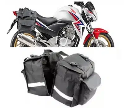 4 - Alforje para Moto Black Luxo BASLU