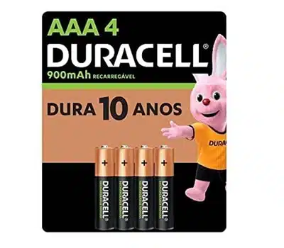3 - Pilha Recarregável AAA DURACELL