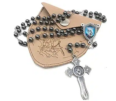 3 - Terço de São Miguel Arcanjo Azul ARMAZÉM CATÓLICO