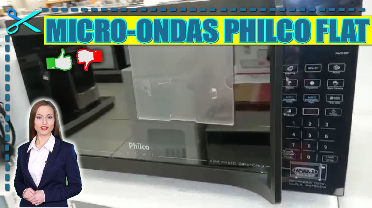 Micro-Ondas Philco 28L Flat Sem Prato Giratório