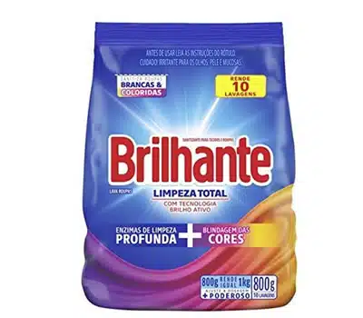 3 - Sabão em Pó BRILHANTE Limpeza Total