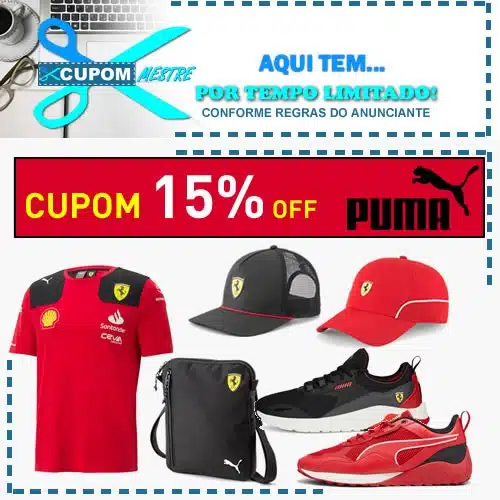 NOVOS CUPONS Puma Ferrari