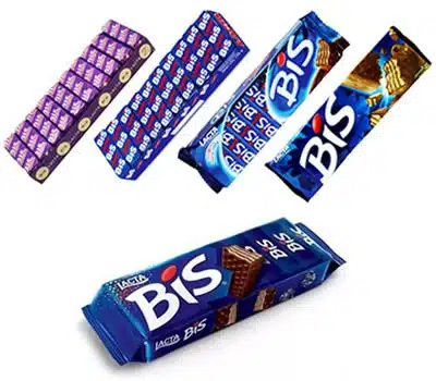 Embalagens Chocolate História do chocolate BIS da Lacta