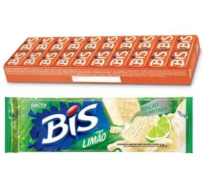 Novos Sabores de BIS Laranja e Limão História do chocolate BIS da Lacta