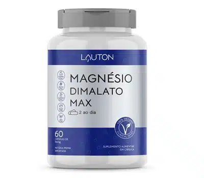 1 - Magnésio Dimalato Max - 60 Cápsulas LAUTON NUTRITION