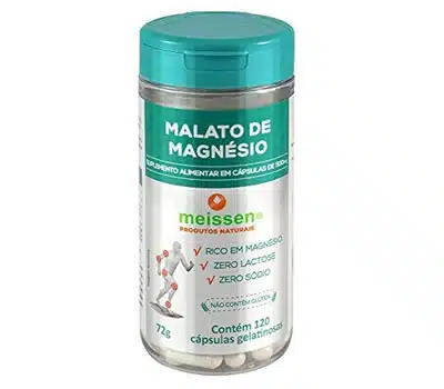 2 - Malato de Magnésio 500mg 120 Cápsulas MEISSEN