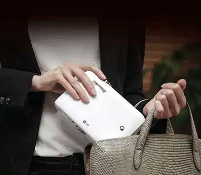 Tamanho e Peso dos Mini Projetores