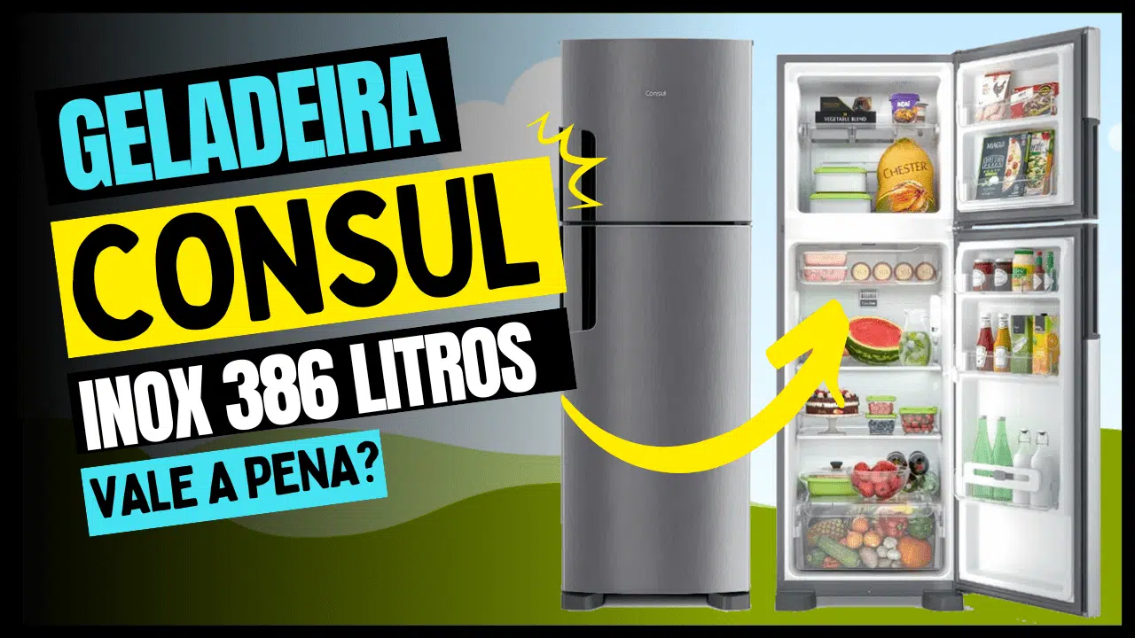 Geladeira Consul Frost Free INOX 386 Litros