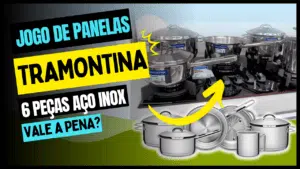 Jogo de Panelas Tramontina Solar em Aço Inox